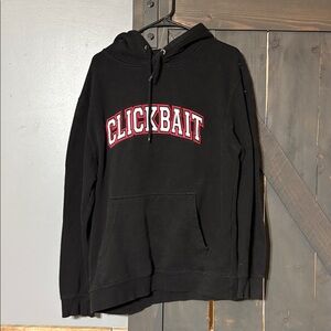 Clickbait black and red Hoodie